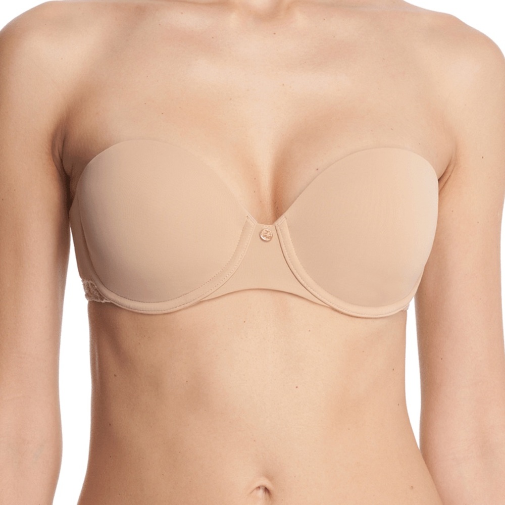Natori Seamless Strapless Bra - Tan